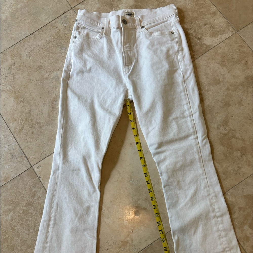 Citizens of Humanity Off White Demy Cropped Flare Jeans Size 26
